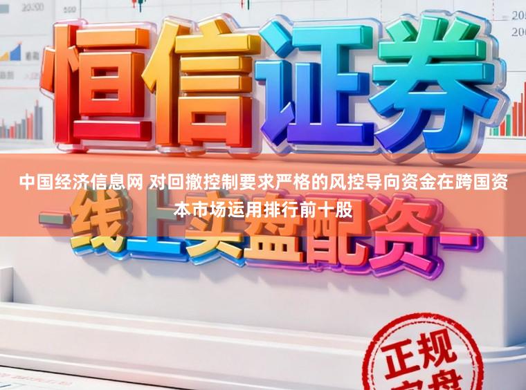 中国经济信息网 对回撤控制要求严格的风控导向资金在跨国资本市场运用排行前十股