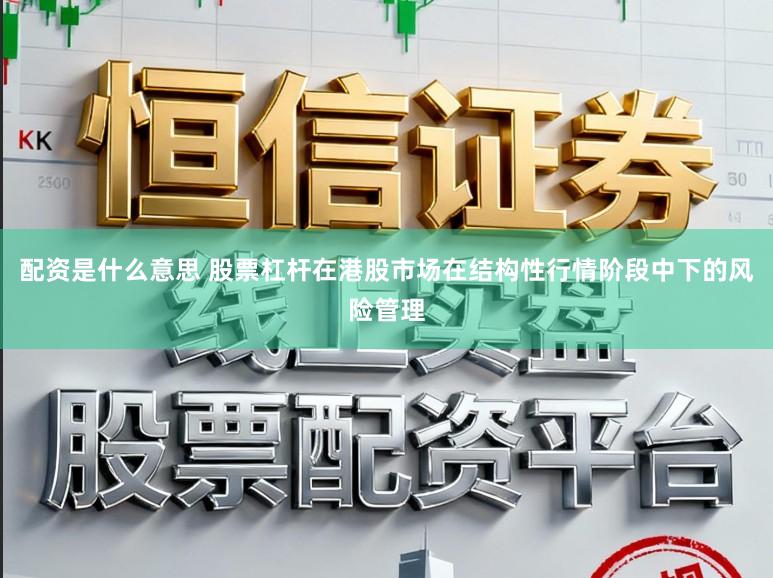 配资是什么意思 股票杠杆在港股市场在结构性行情阶段中下的风险管理