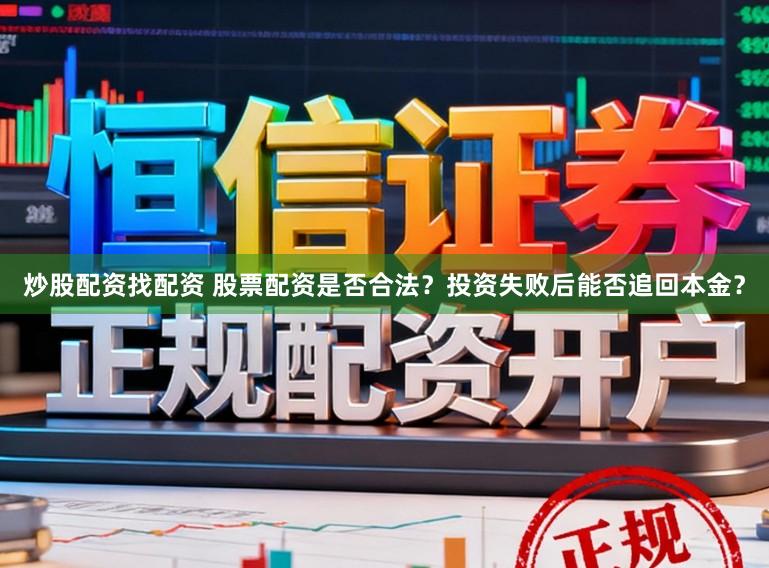 炒股配资找配资 股票配资是否合法？投资失败后能否追回本金？